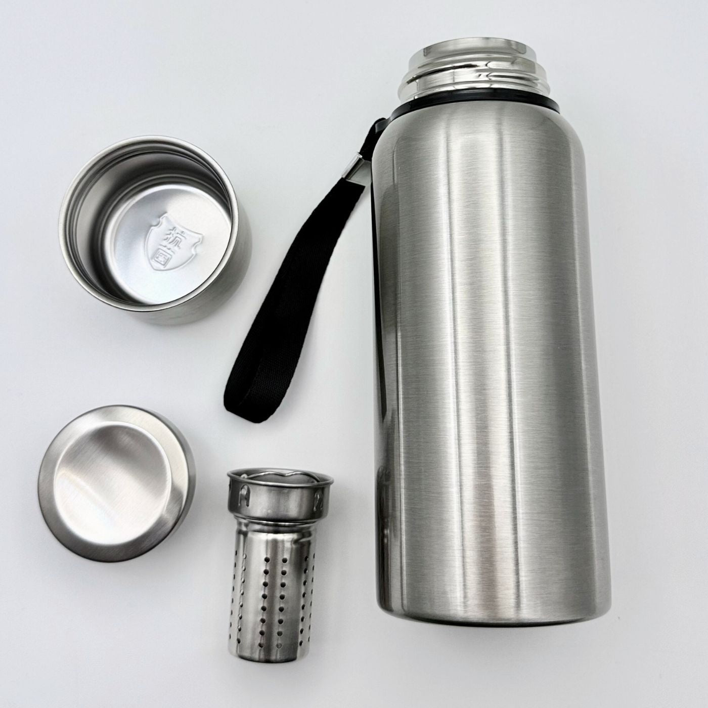 Stainless Steel Travel Thermal Bottle with Tea Infuser - 20oz