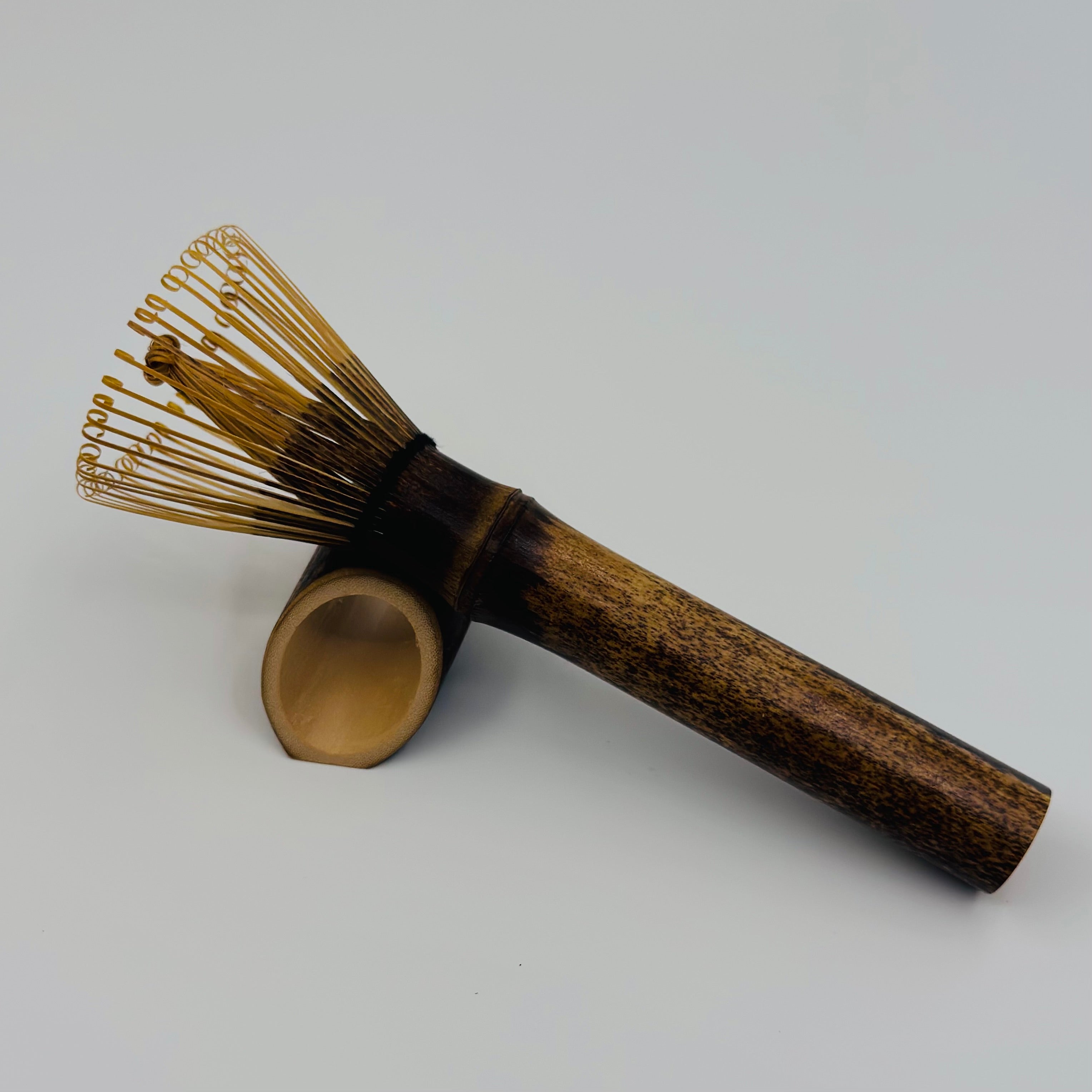Long-Handle Purple Bamboo Matcha Whisk – Chasen with Rest