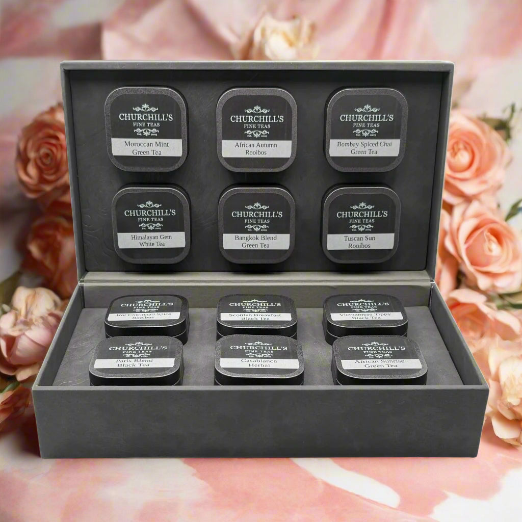 Timeless Collection Traveler's Tea Passport 12-Tin Gift Set