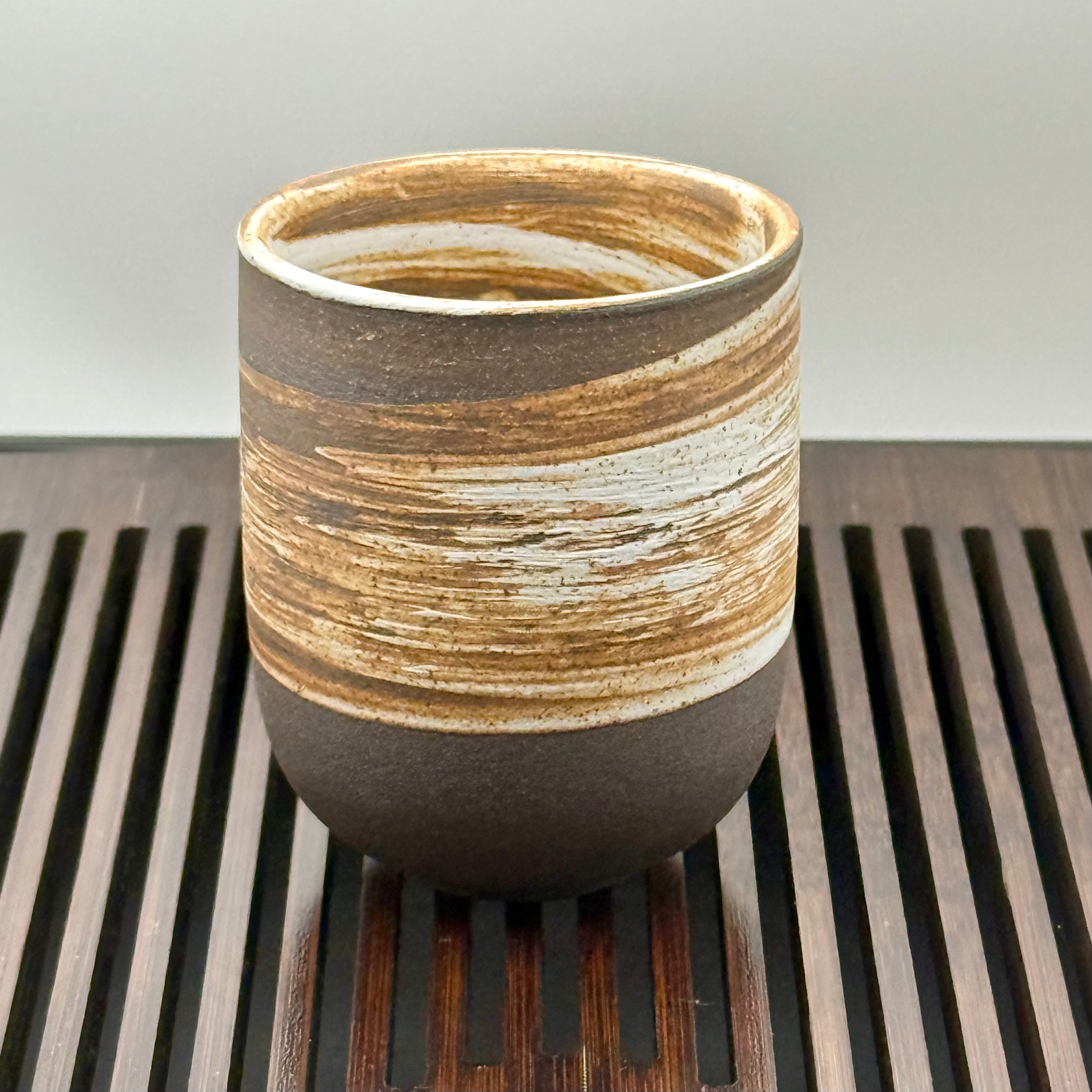 Firewood Pottery Asian Style Tea Cup