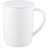 Ceramic Mug with Brew Basket, Lid, and Coaster 16oz