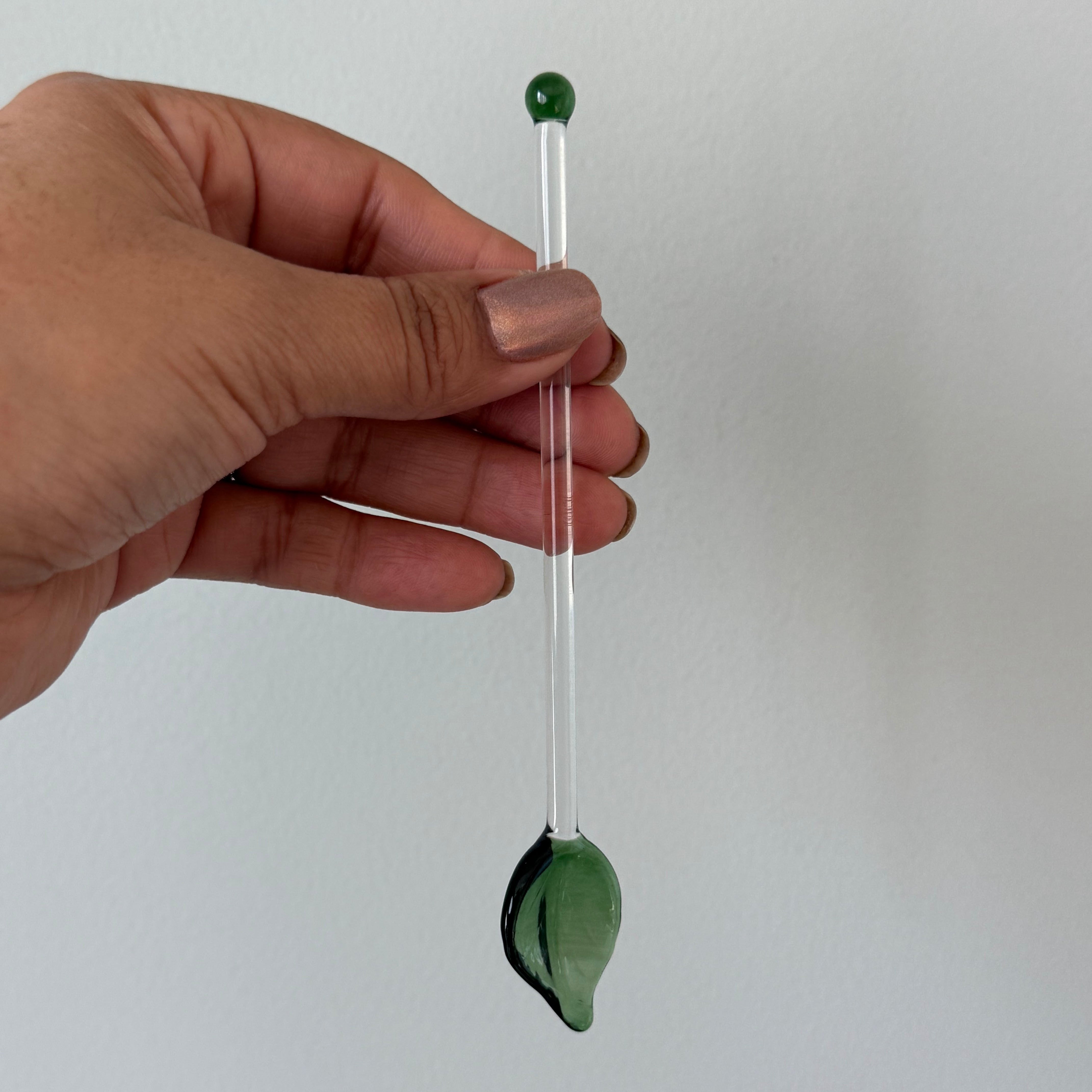 Handblown Glass Tea Leaf Stir Spoon – Locally Made in Cincinnati