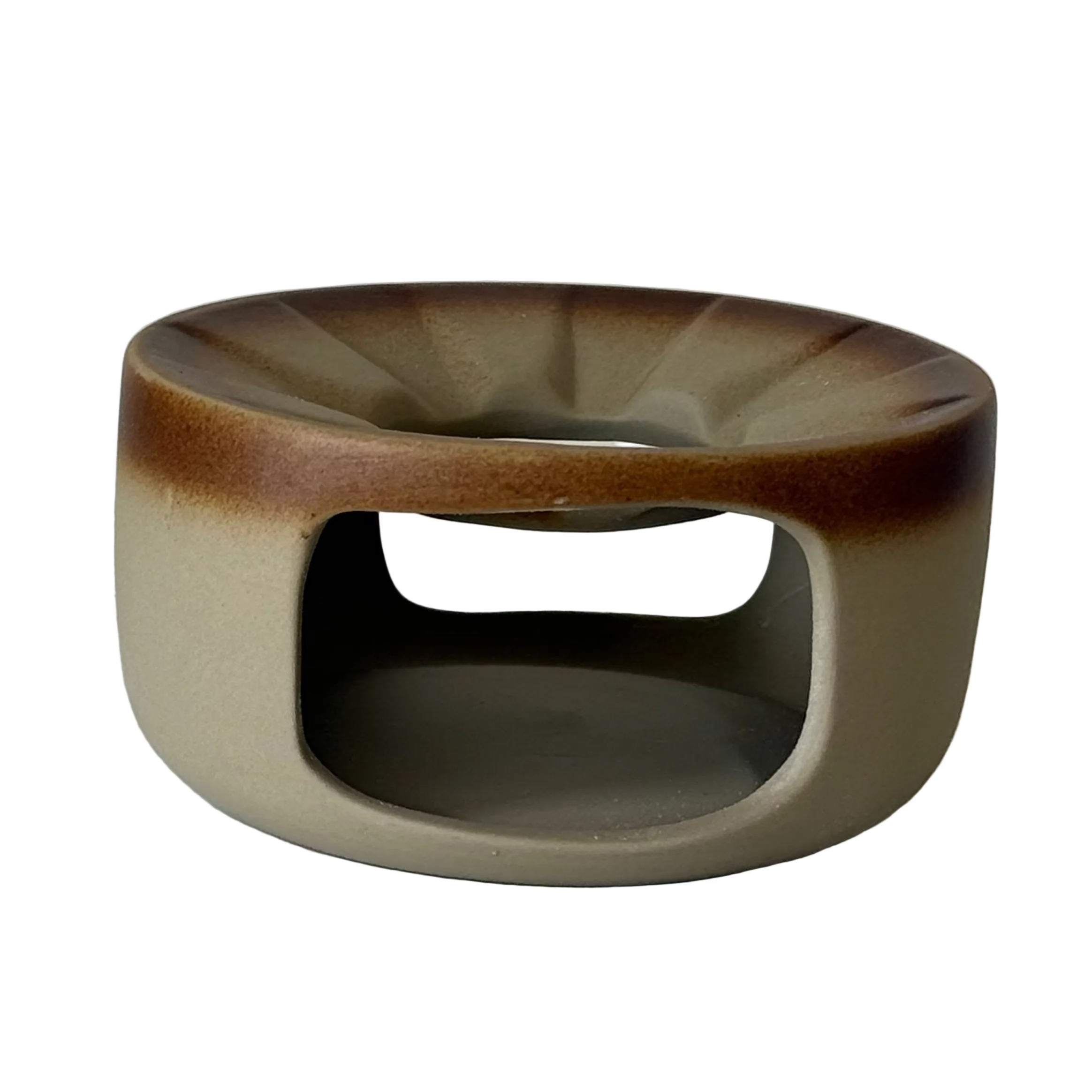 Coarse Earthenware Teapot Warmer with Ridged-top design