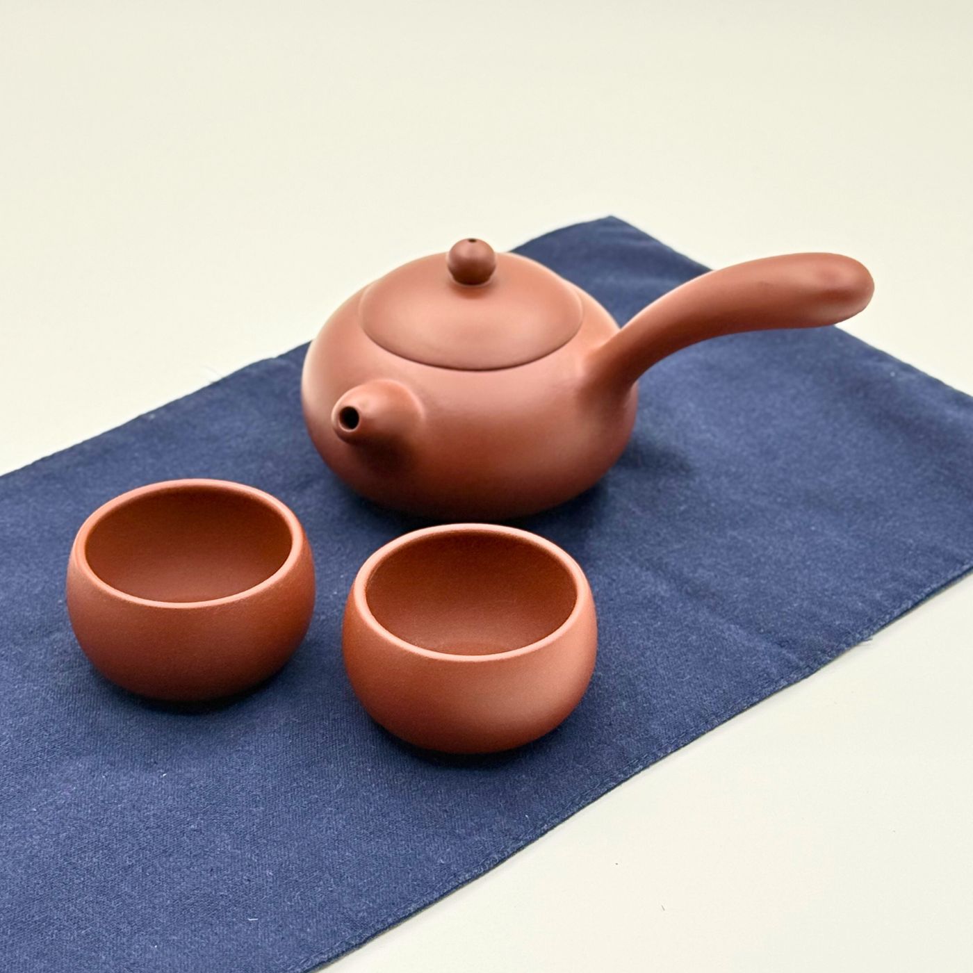 Japanese Kyusu Style Teapot & 2 Cup Set
