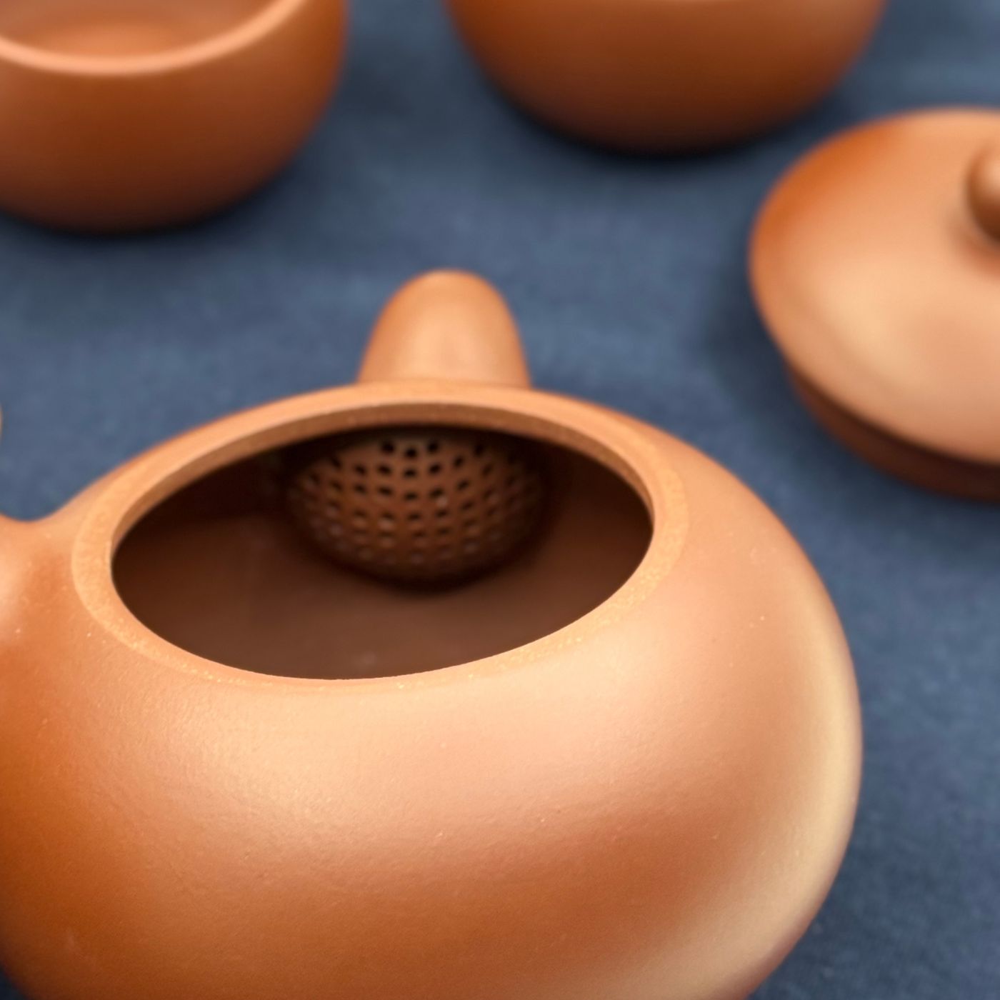 Japanese Kyusu Style Teapot & 2 Cup Set