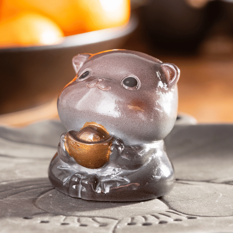Color-Changing Tea Pet – Heat-Reactive Ceramic for Gong Fu Tea