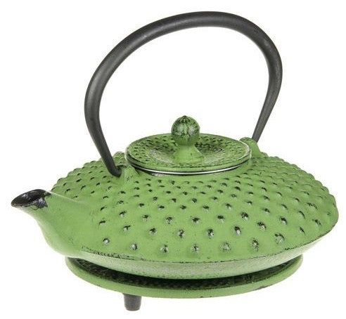 Cast Iron Teapot and Trivet - Studs